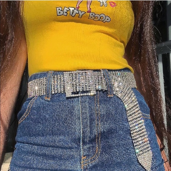 Belt 💎 Diamond-look 💎 rhinestone crystal jewel - Picture 3 of 3